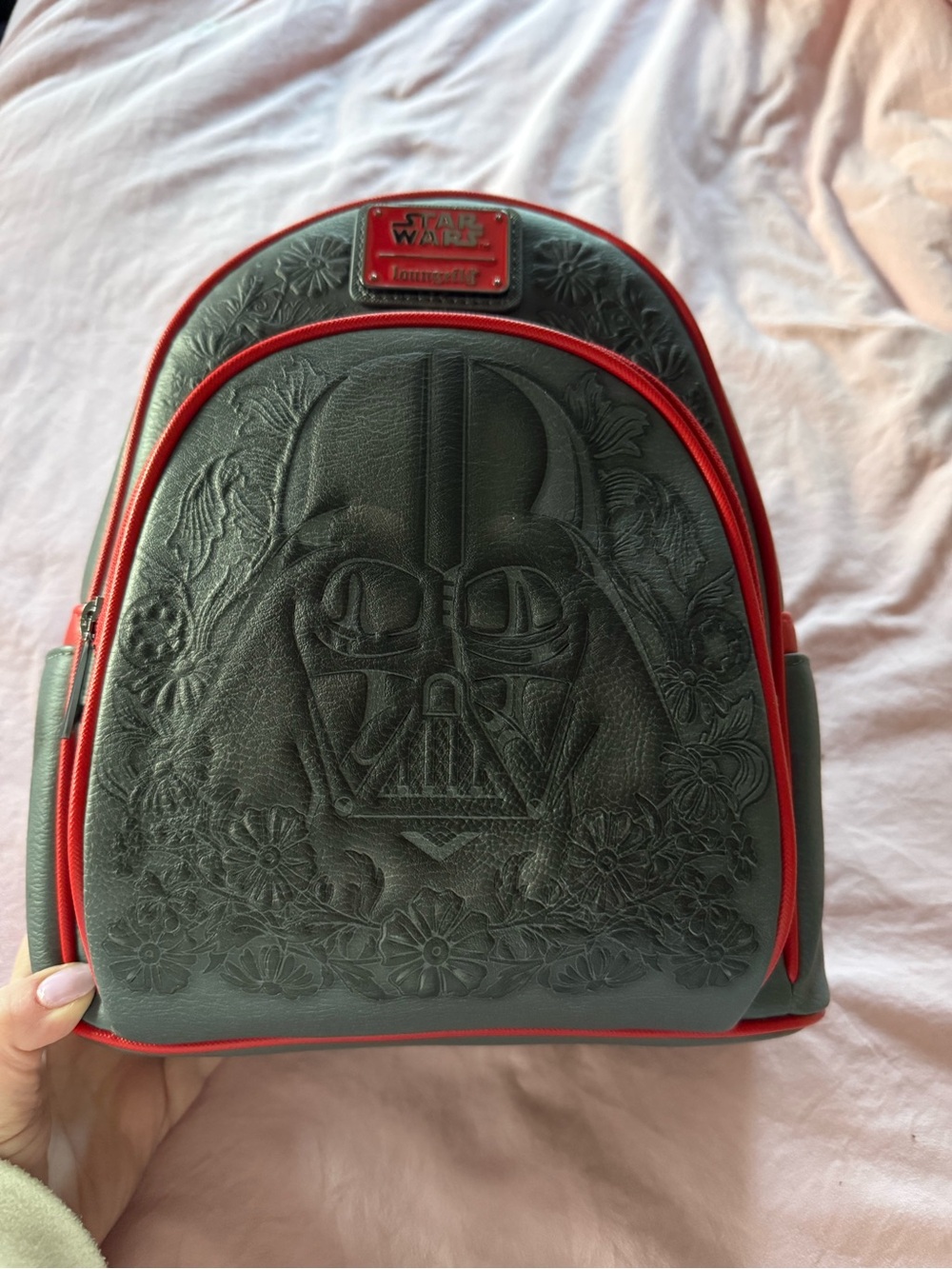 Loungefly Star Wars Embossed Darth Vader Floral Mini Backpack